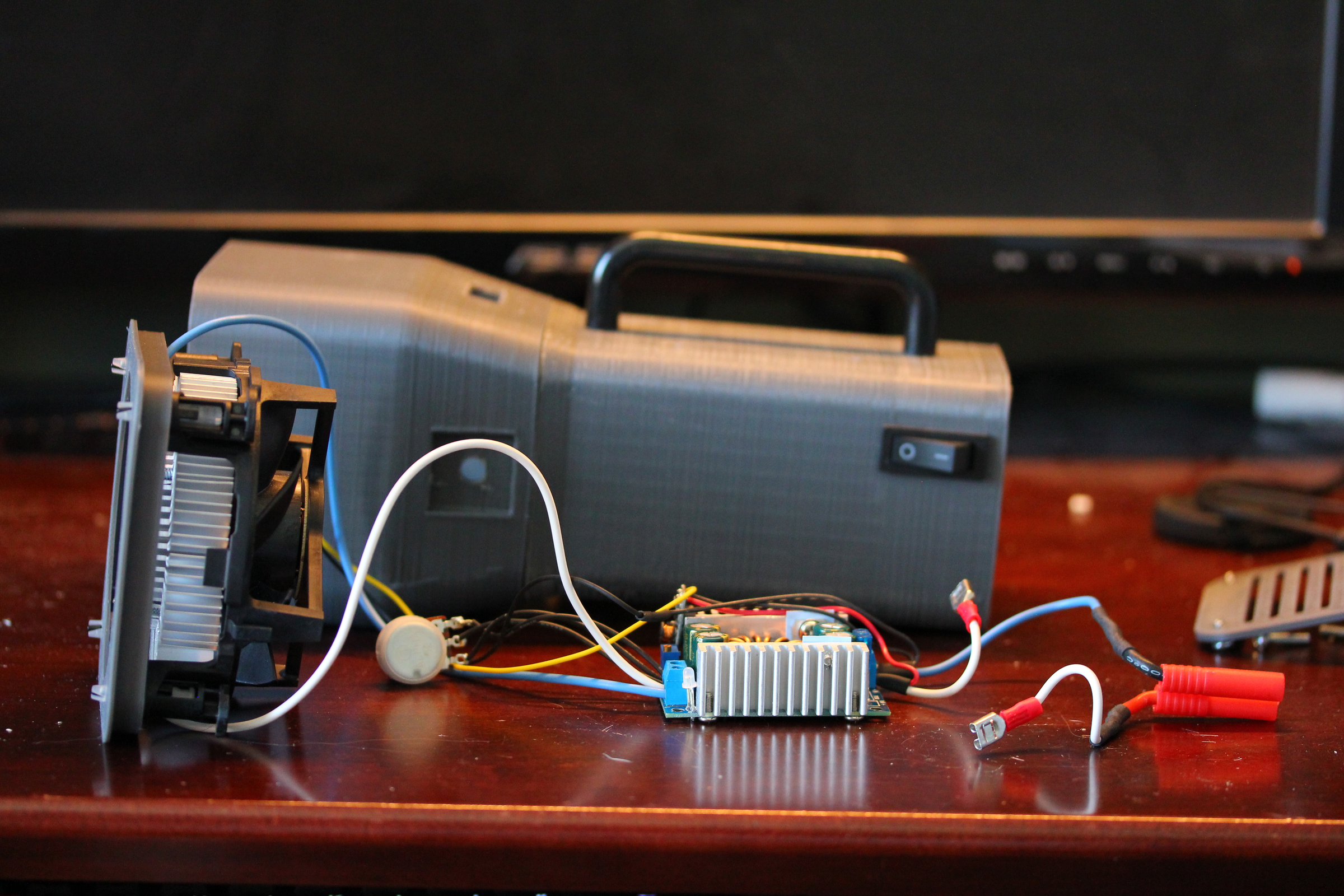 Electronics inside the enclosure